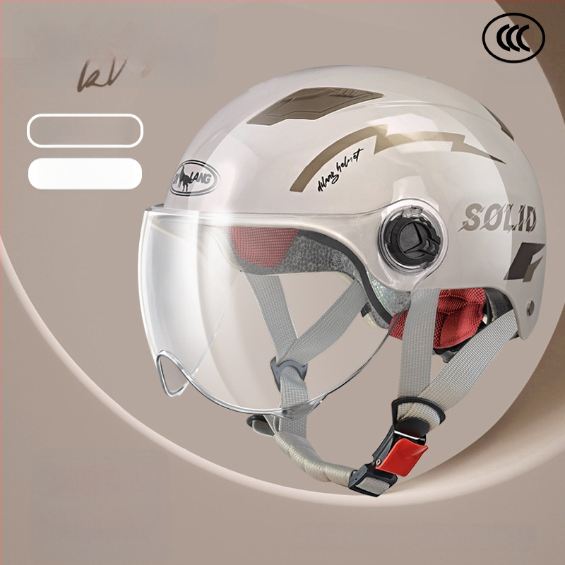 Elektrinių transporto priemonių šalmas, pusės tipo, ABS, 3C GB811-2022A sertifikatas, universalus, visoms sezonoms