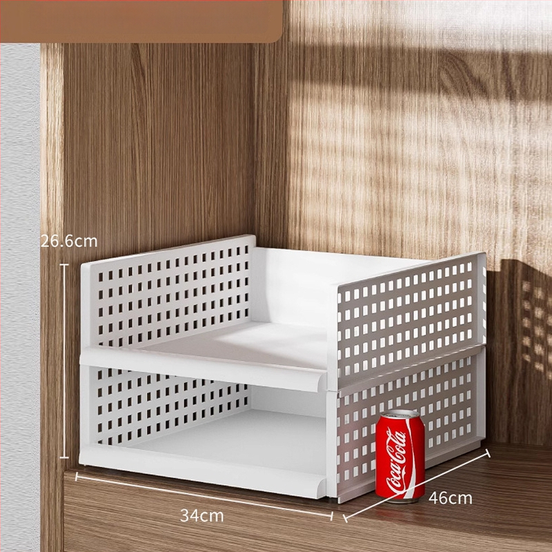 Plastikust riidekapi korraldaja kihiliste eraldajatega, virnastatavate korvidega sahtlitega suur kapp, jaapani stiil