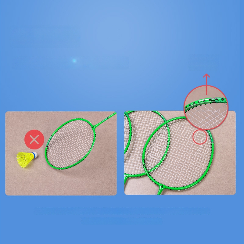 Deliangernet badminton raketė, 2 vnt., 95–100 g, tiesus smūgis, amatoriams ir jaunimui