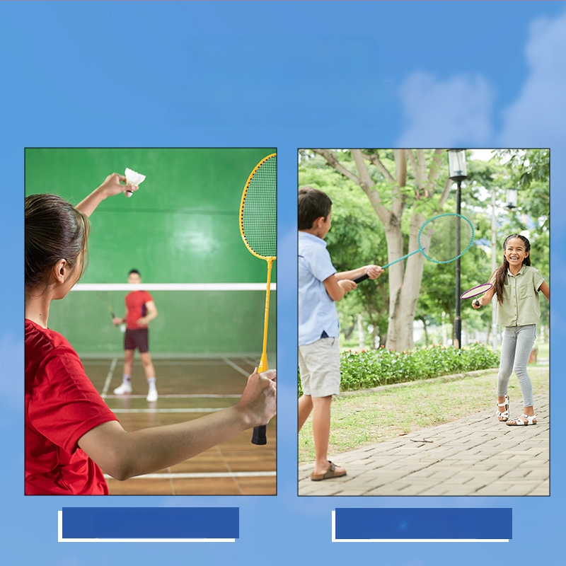 Deliangernet badminton raketė, 2 vnt., 95–100 g, tiesus smūgis, amatoriams ir jaunimui