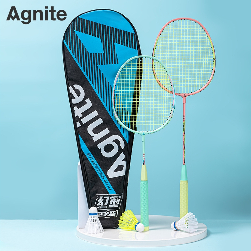 Deliangernet badminton raketė, 2 vnt., 95–100 g, tiesus smūgis, amatoriams ir jaunimui