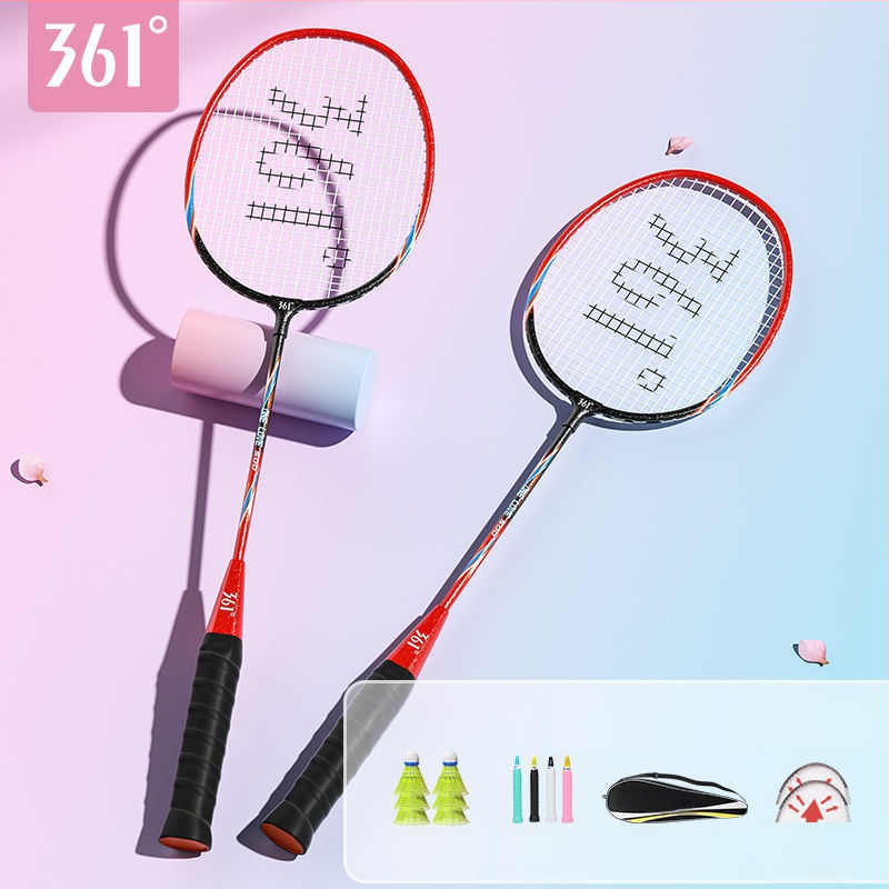 Badmintono raketė 361°, korpusas iš geležies lydinio, svoris 95–100 g, rankenos storis G2, tiesus velenas