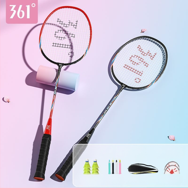 Badmintono raketė 361°, korpusas iš geležies lydinio, svoris 95–100 g, rankenos storis G2, tiesus velenas