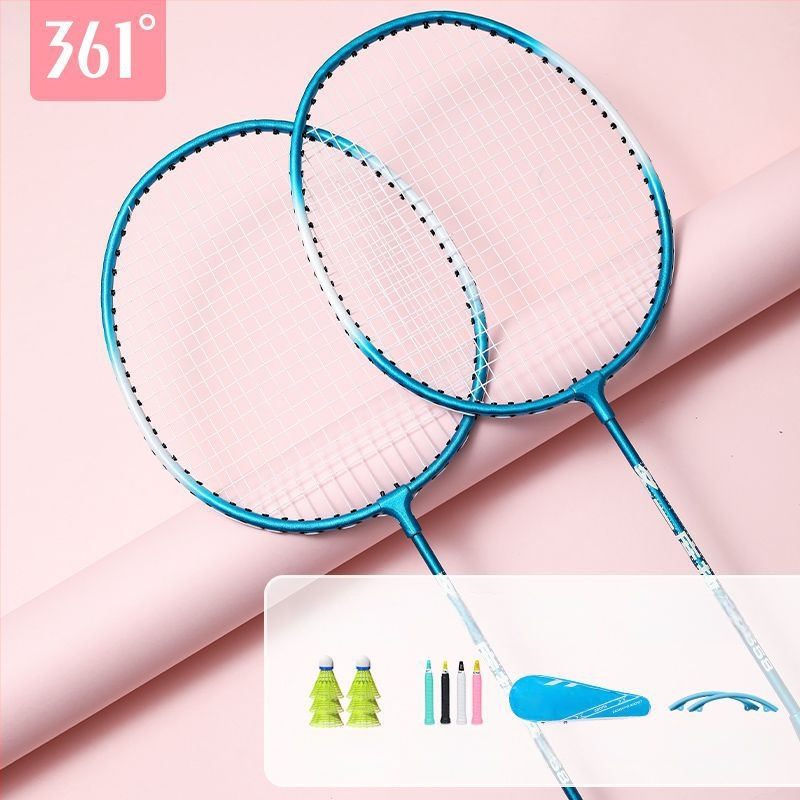 Badmintono raketė 361°, korpusas iš geležies lydinio, svoris 95–100 g, rankenos storis G2, tiesus velenas