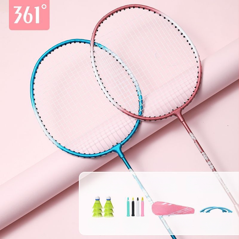 Badmintono raketė 361°, korpusas iš geležies lydinio, svoris 95–100 g, rankenos storis G2, tiesus velenas