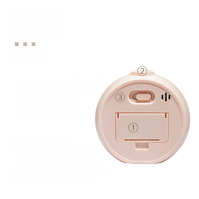 Cronometru vizual pentru copii cu numărătoare inversă și alarmă — carcasă pătrată din ABS, mișcare cuarț, afișaj analogic + digital, cronograf