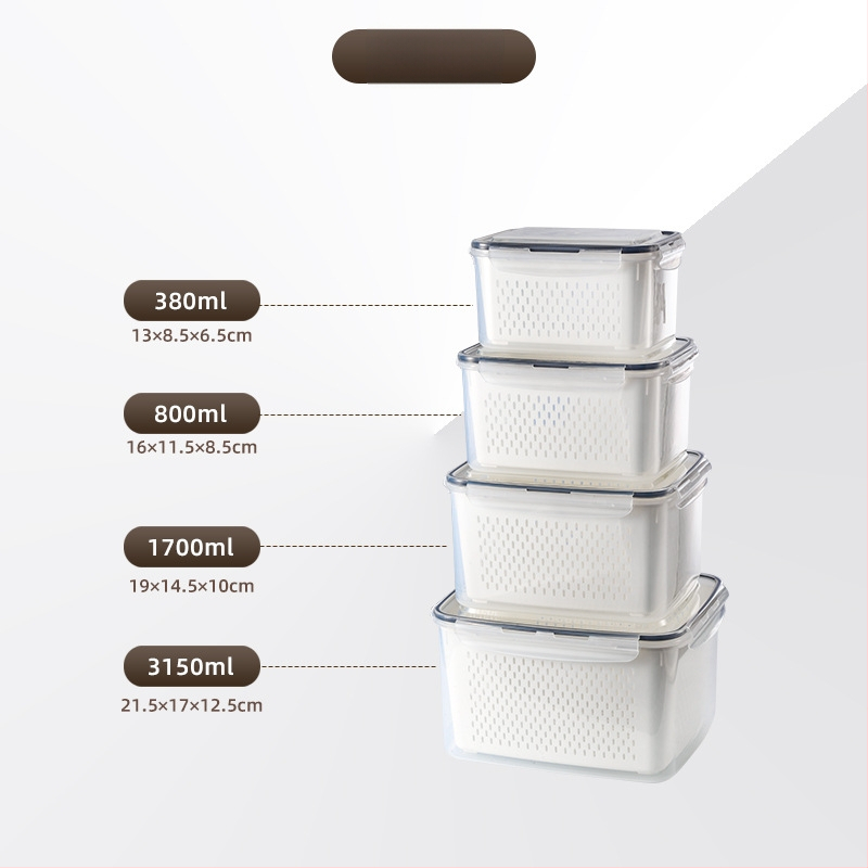Nešiojama stačiakampio formos plastikinė maisto laikymo dėžutė su dangteliu, tinkama naudoti mikrobangų krosnelėje, talpa 0,3–5 L