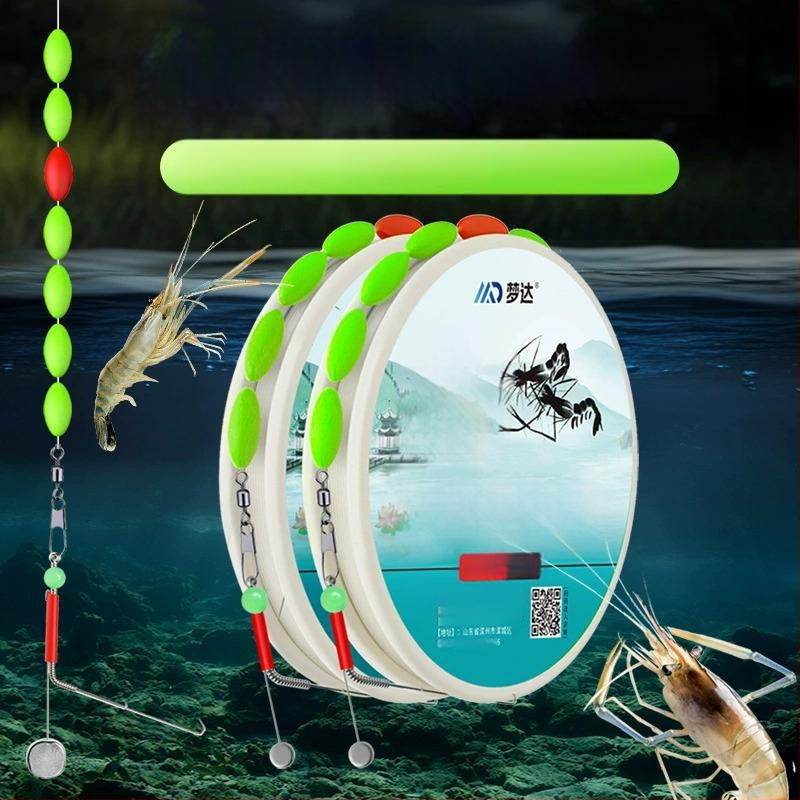 Dubultā āķa zvejas rigs ar svina galvu, paredzēts upes garnētēm un vēžiem