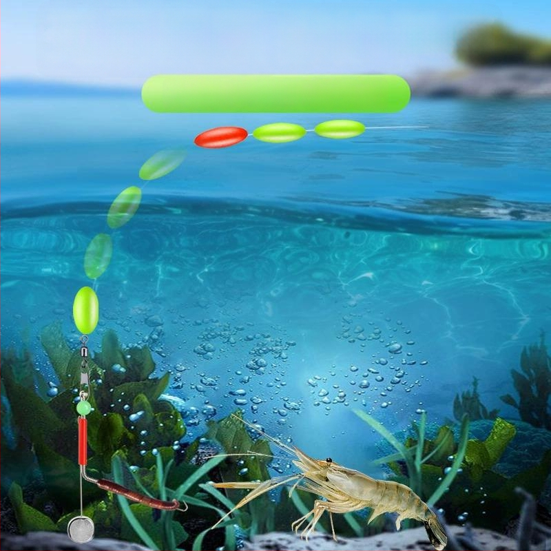 Dubultā āķa zvejas rigs ar svina galvu, paredzēts upes garnētēm un vēžiem