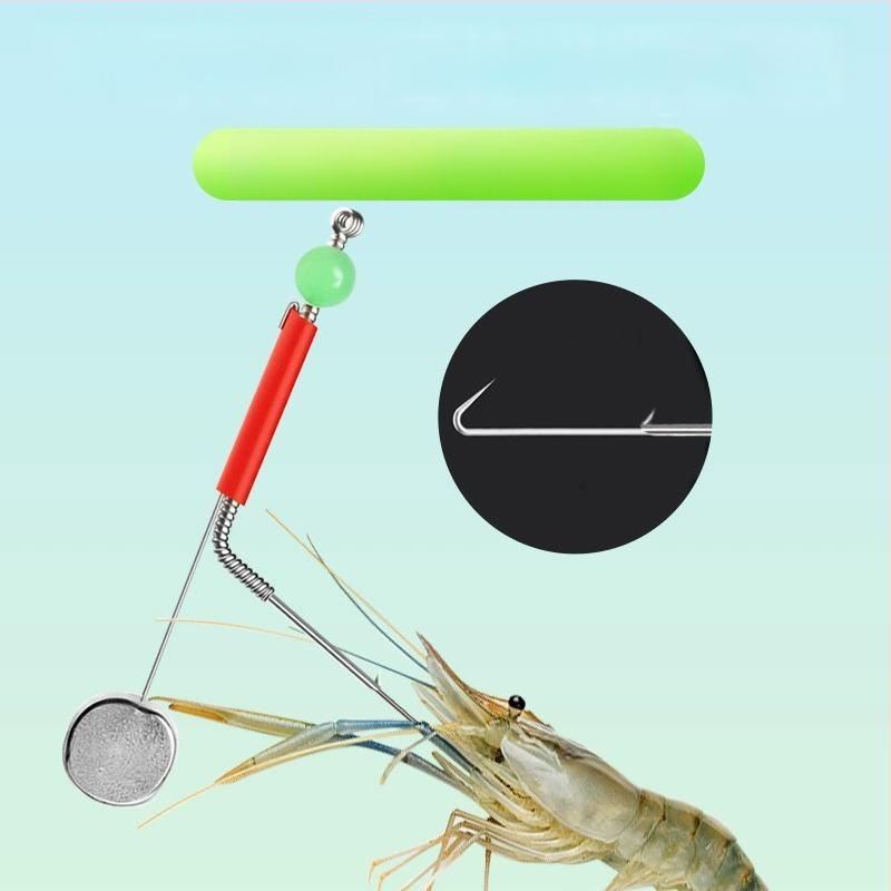 Dubultā āķa zvejas rigs ar svina galvu, paredzēts upes garnētēm un vēžiem
