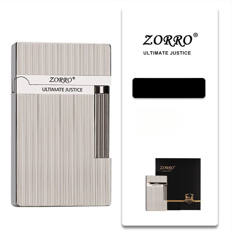 Metāla kerosēna aizdedzinātājs ar sānu slīdēšanas dizainu; atkārtoti lietojams; nav vēja izturīgs; logotipa drukāšana pieejama.