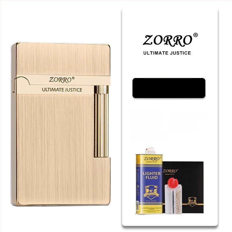 Metāla kerosēna aizdedzinātājs ar sānu slīdēšanas dizainu; atkārtoti lietojams; nav vēja izturīgs; logotipa drukāšana pieejama.