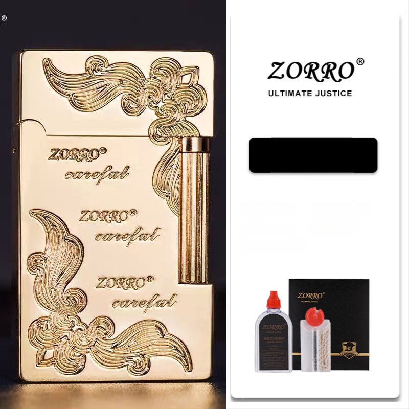 Metāla kerosēna aizdedzinātājs ar sānu slīdēšanas dizainu; atkārtoti lietojams; nav vēja izturīgs; logotipa drukāšana pieejama.