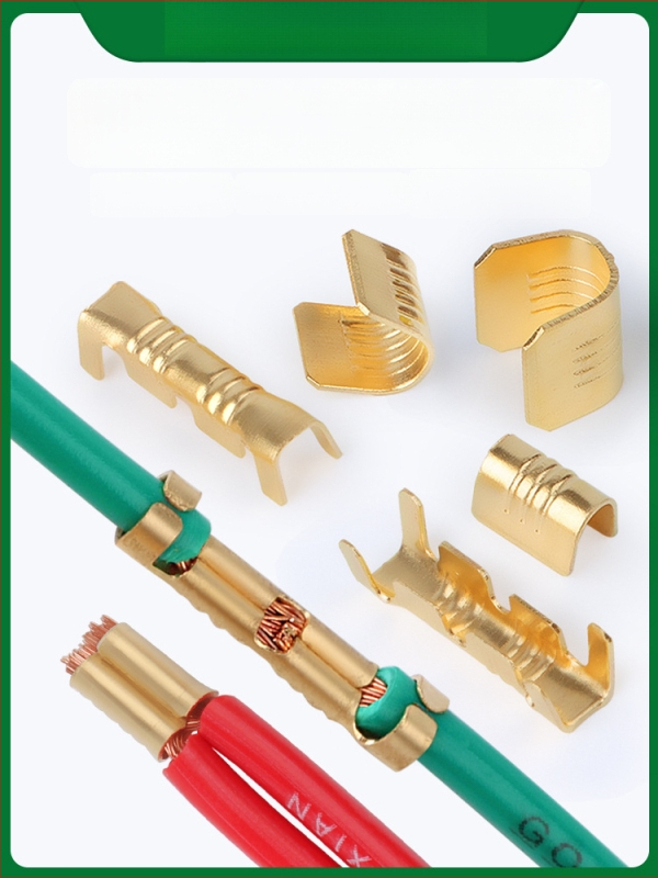 Crimp termināla savienotājs – auksti presēts, vara vads, starpposma butt/paralēlais savienojums, žoga tipa interfeiss (454A/B/C/T)