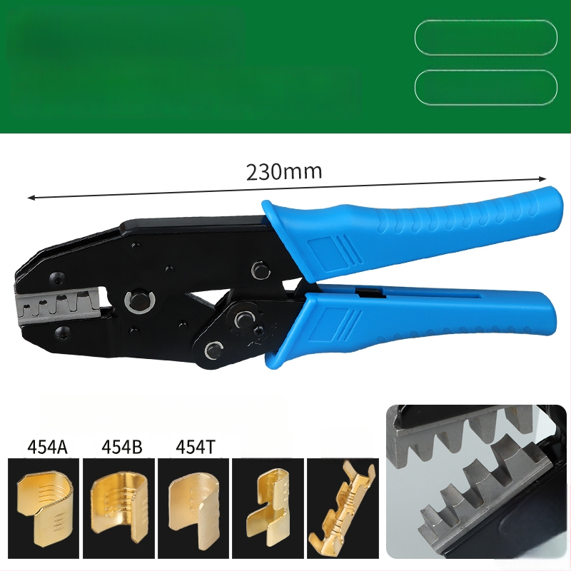 Crimp termināla savienotājs – auksti presēts, vara vads, starpposma butt/paralēlais savienojums, žoga tipa interfeiss (454A/B/C/T)