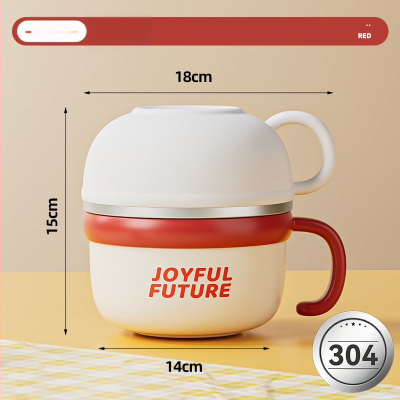 Izoliacinė nerūdijančio plieno pietų dėžutė su dangčiu, dviejų sluoksnių, 304 nerūdijančio plieno, 1–2 L talpa, logotipo spausdinimas galimas