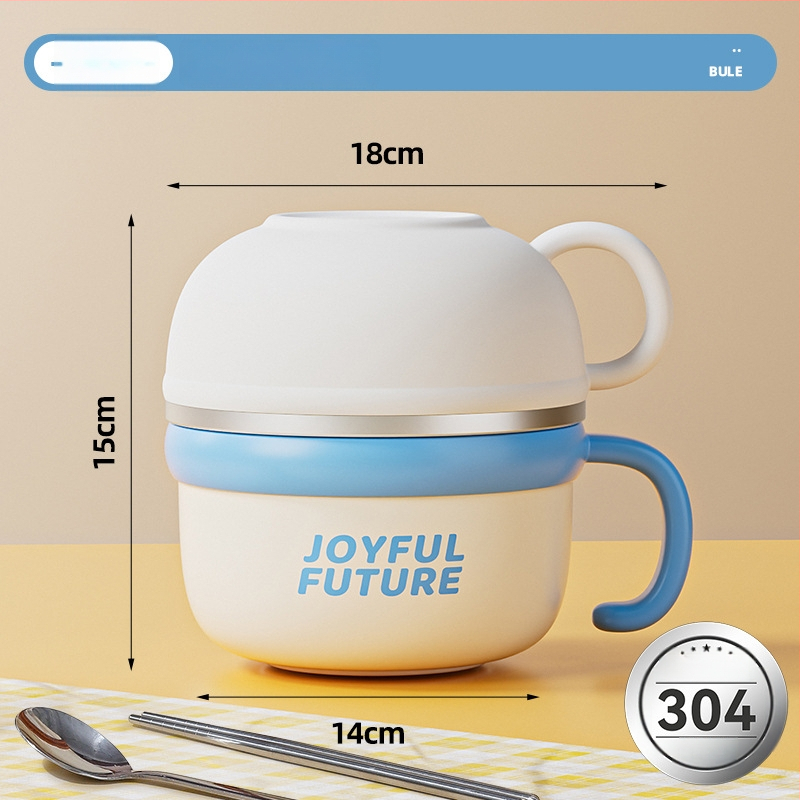 Izoliacinė nerūdijančio plieno pietų dėžutė su dangčiu, dviejų sluoksnių, 304 nerūdijančio plieno, 1–2 L talpa, logotipo spausdinimas galimas
