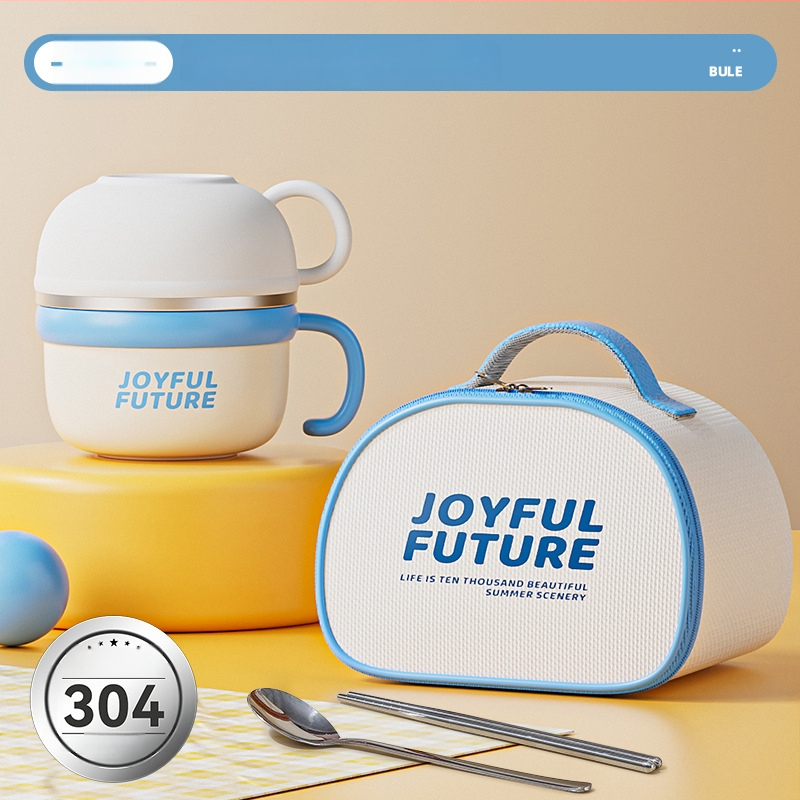 Izoliacinė nerūdijančio plieno pietų dėžutė su dangčiu, dviejų sluoksnių, 304 nerūdijančio plieno, 1–2 L talpa, logotipo spausdinimas galimas