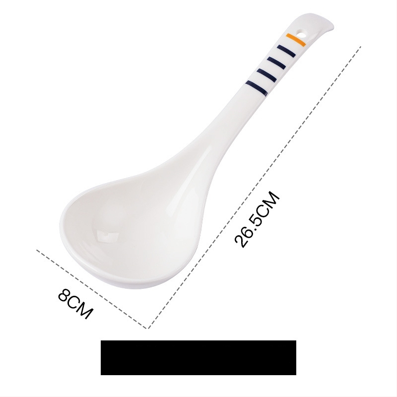 Keramická lyžička na polievku s kvetinovým vzorom, retro štýl, tlač loga.