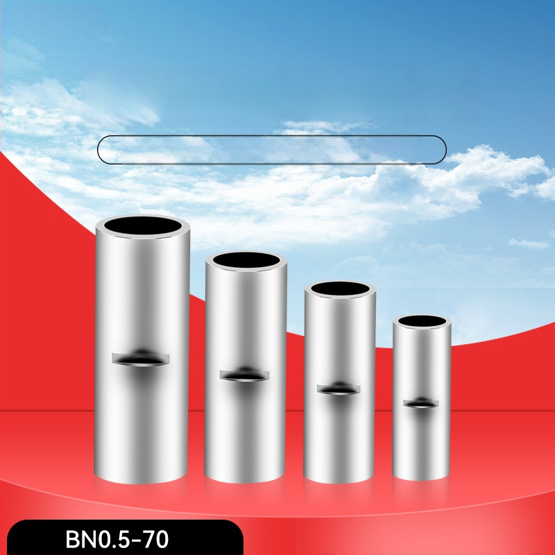 BN meďný krimpovací spoj – holý terminál a medzitýmový meďový spoj (Séria BN, 0,5–70)