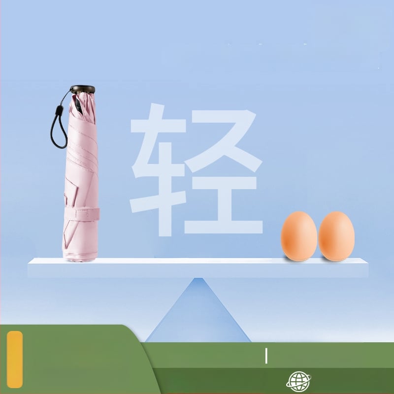 Pliiatsikujuline vihmavari, ülilihtne disain, Vinyl 190T kangas, alumiiniumvars, plastikust käepide, käsitsi avamine/sulgemine, UPF > 50