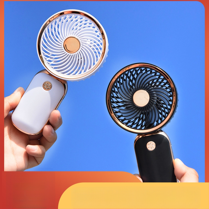 Rankinis USB ventiliatorius — 3 mentelės, įmontuota 100–300 mAh baterija, triukšmas mažesnis nei 36 dB, USB maitinimas