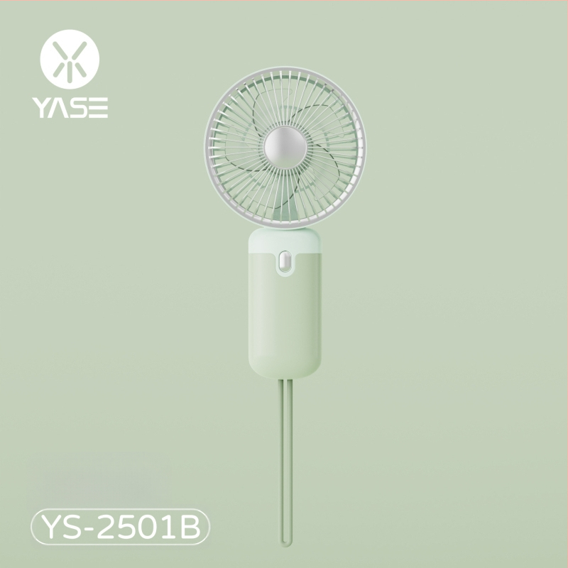 Rankinis USB ventiliatorius — 3 mentelės, įmontuota 100–300 mAh baterija, triukšmas mažesnis nei 36 dB, USB maitinimas