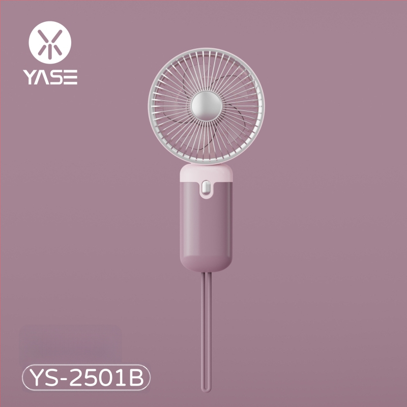 Rankinis USB ventiliatorius — 3 mentelės, įmontuota 100–300 mAh baterija, triukšmas mažesnis nei 36 dB, USB maitinimas