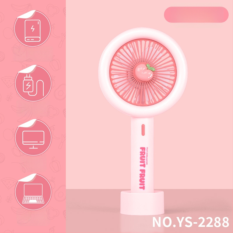 Rankinis USB ventiliatorius — 3 mentelės, įmontuota 100–300 mAh baterija, triukšmas mažesnis nei 36 dB, USB maitinimas