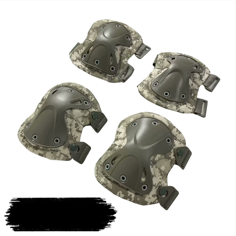 Set protecții pentru genunchi și coate, camuflaj tactic, antrenament de vară, protecție TPU/EVA pentru alpinism și ciclism