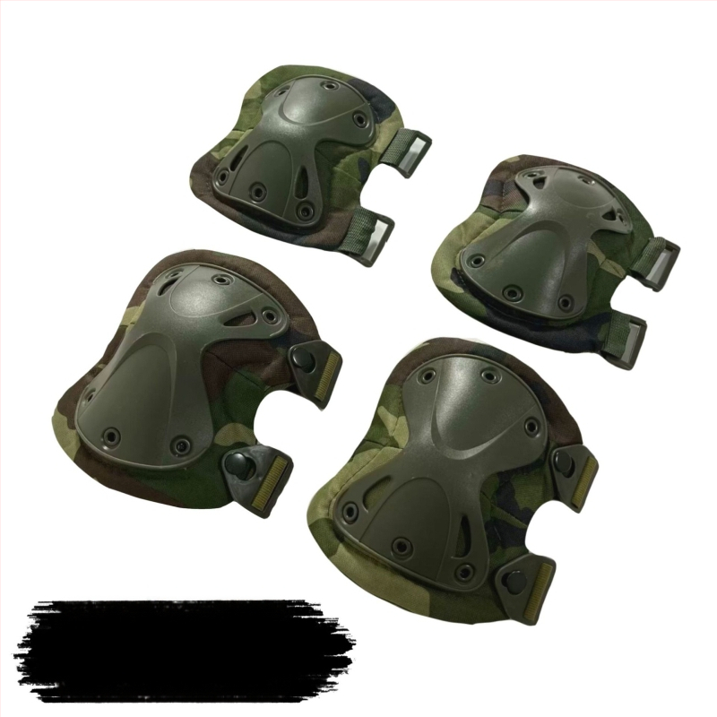Set protecții pentru genunchi și coate, camuflaj tactic, antrenament de vară, protecție TPU/EVA pentru alpinism și ciclism