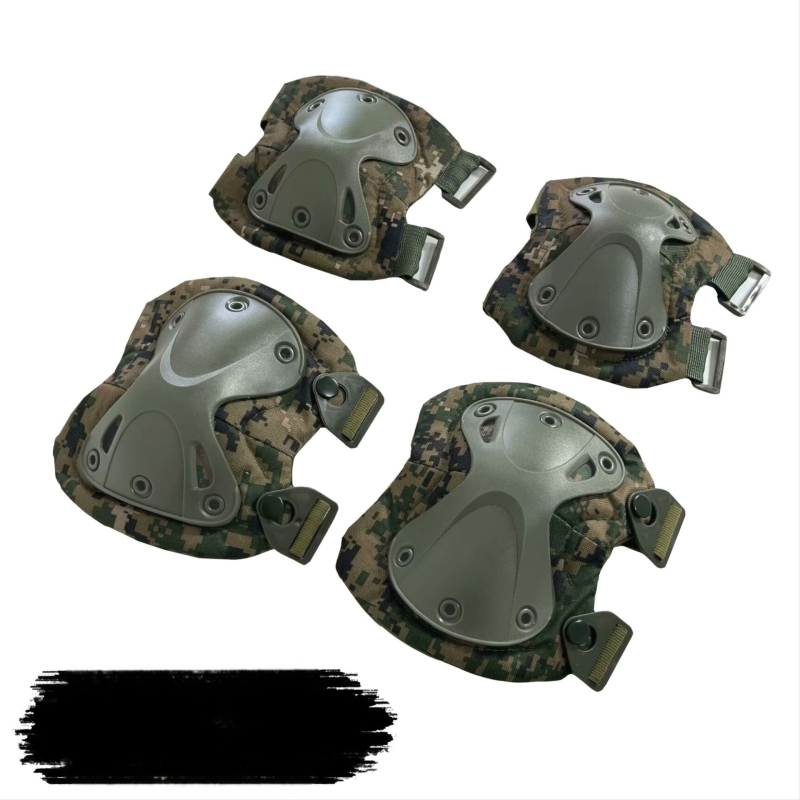 Set protecții pentru genunchi și coate, camuflaj tactic, antrenament de vară, protecție TPU/EVA pentru alpinism și ciclism