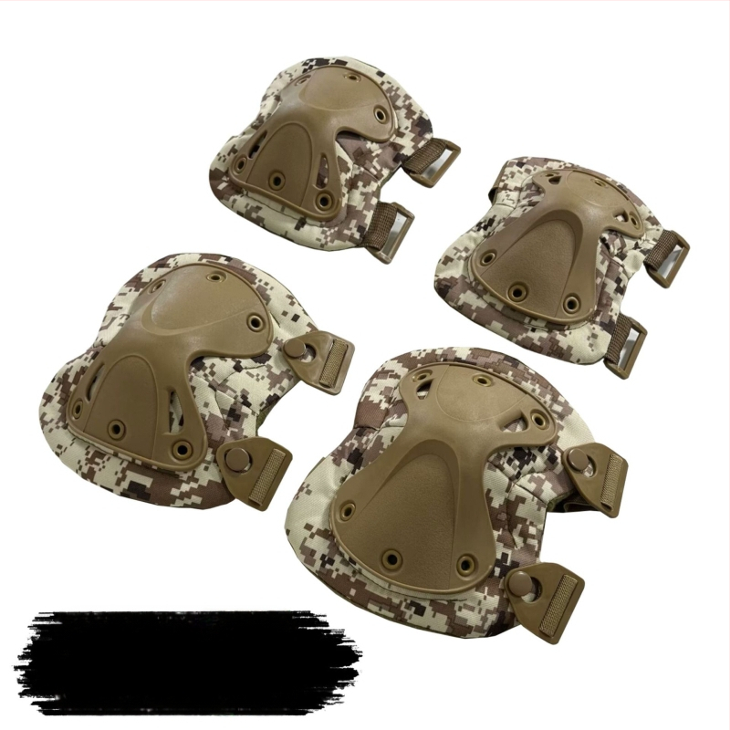 Set protecții pentru genunchi și coate, camuflaj tactic, antrenament de vară, protecție TPU/EVA pentru alpinism și ciclism