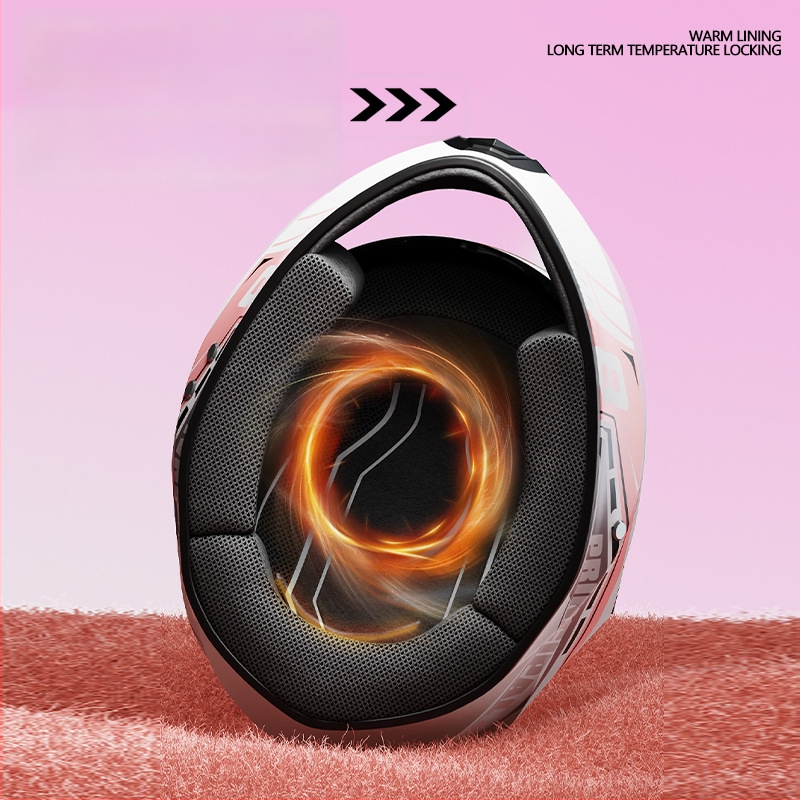 Pilno veido motociklo šalmas suaugusiems – nuo rūko, visoms sezonoms, polipropilenas (PP), tinkama kasdieniam važiavimui ir elektriniam motociklui