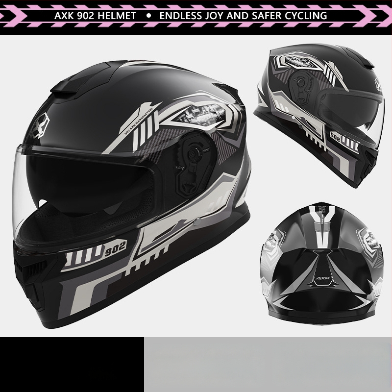 Pilno veido motociklo šalmas suaugusiems – nuo rūko, visoms sezonoms, polipropilenas (PP), tinkama kasdieniam važiavimui ir elektriniam motociklui