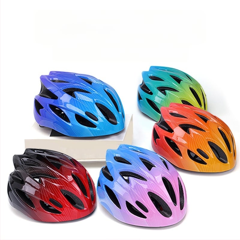 Bērnu velosipēdu ķivere, unisex, gradienta raksts, kods Ettk-7