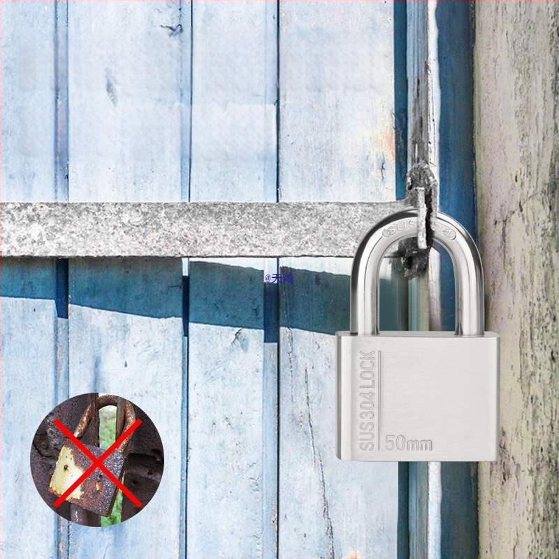 Huari 304 nerūdijanio plieno užraktas | Straight-Open Užraktas | Apsauga nuo vagių; Vandeniui atsparus; Korozijai atsparus; Visoms oro sąlygoms