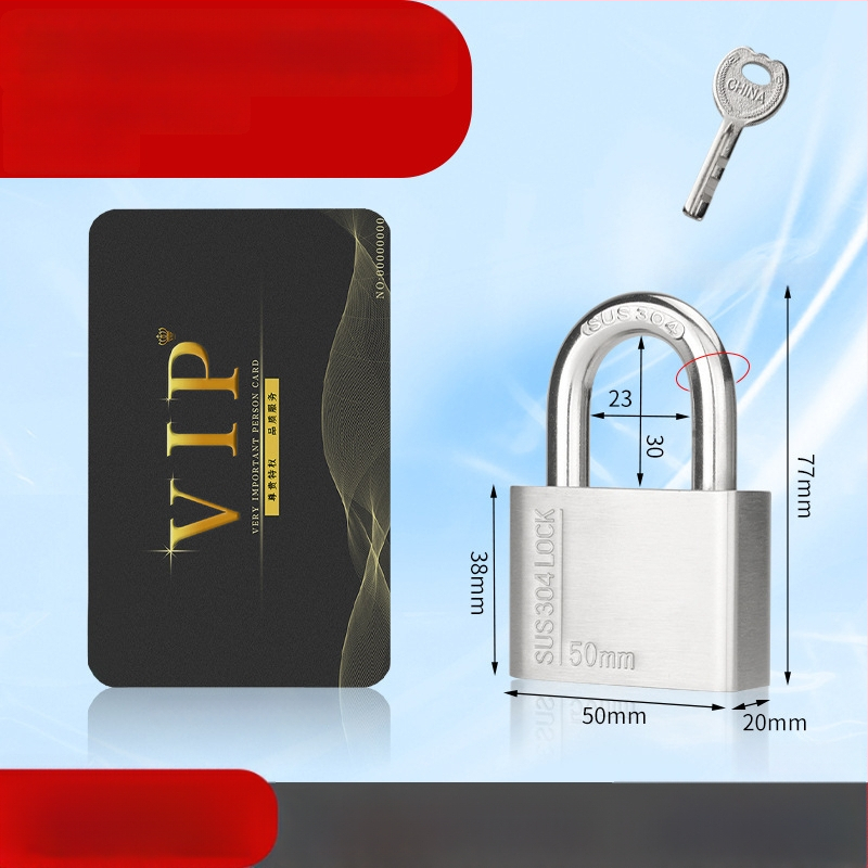 Huari 304 nerūdijanio plieno užraktas | Straight-Open Užraktas | Apsauga nuo vagių; Vandeniui atsparus; Korozijai atsparus; Visoms oro sąlygoms