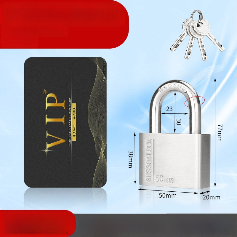 Huari 304 nerūdijanio plieno užraktas | Straight-Open Užraktas | Apsauga nuo vagių; Vandeniui atsparus; Korozijai atsparus; Visoms oro sąlygoms