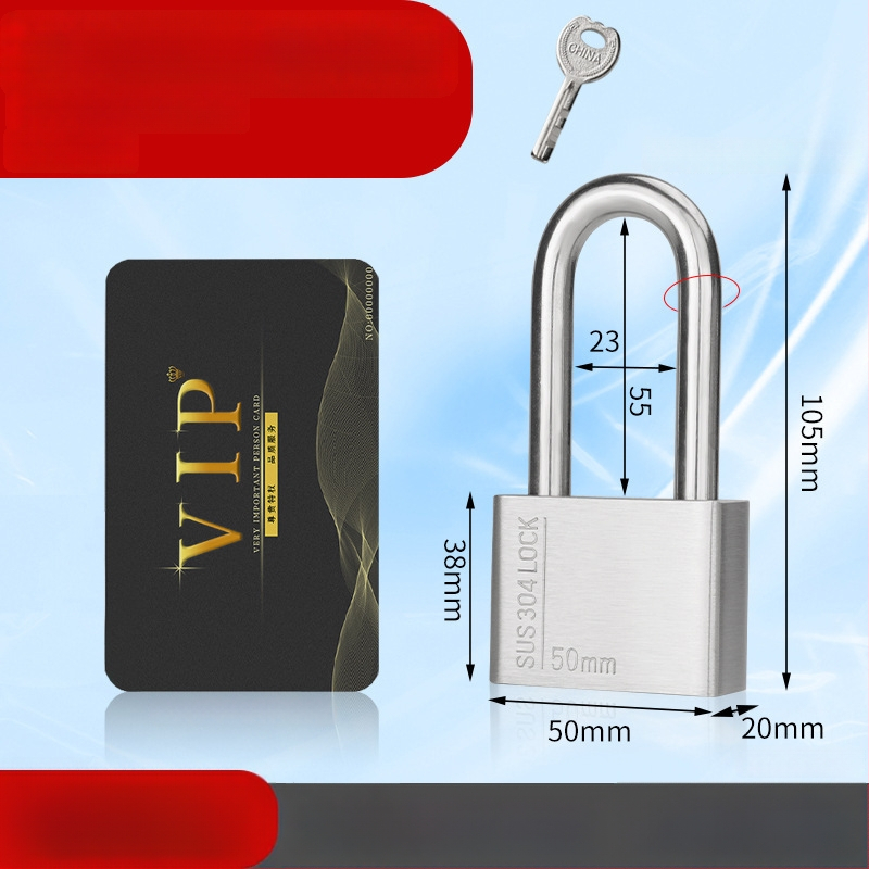 Huari 304 nerūdijanio plieno užraktas | Straight-Open Užraktas | Apsauga nuo vagių; Vandeniui atsparus; Korozijai atsparus; Visoms oro sąlygoms