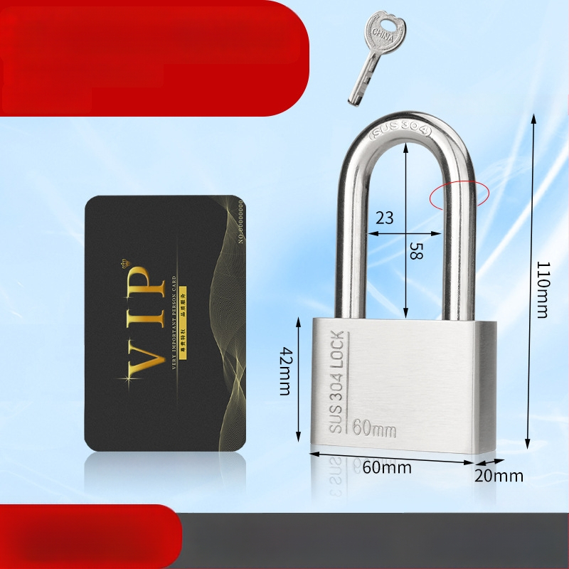 Huari 304 nerūdijanio plieno užraktas | Straight-Open Užraktas | Apsauga nuo vagių; Vandeniui atsparus; Korozijai atsparus; Visoms oro sąlygoms