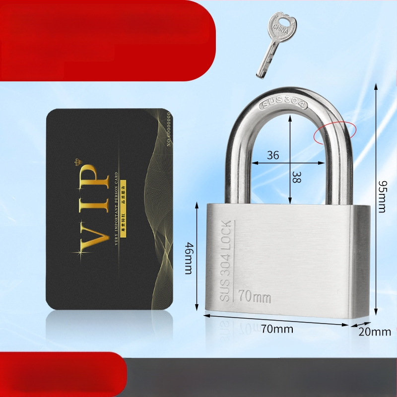 Huari 304 nerūdijanio plieno užraktas | Straight-Open Užraktas | Apsauga nuo vagių; Vandeniui atsparus; Korozijai atsparus; Visoms oro sąlygoms