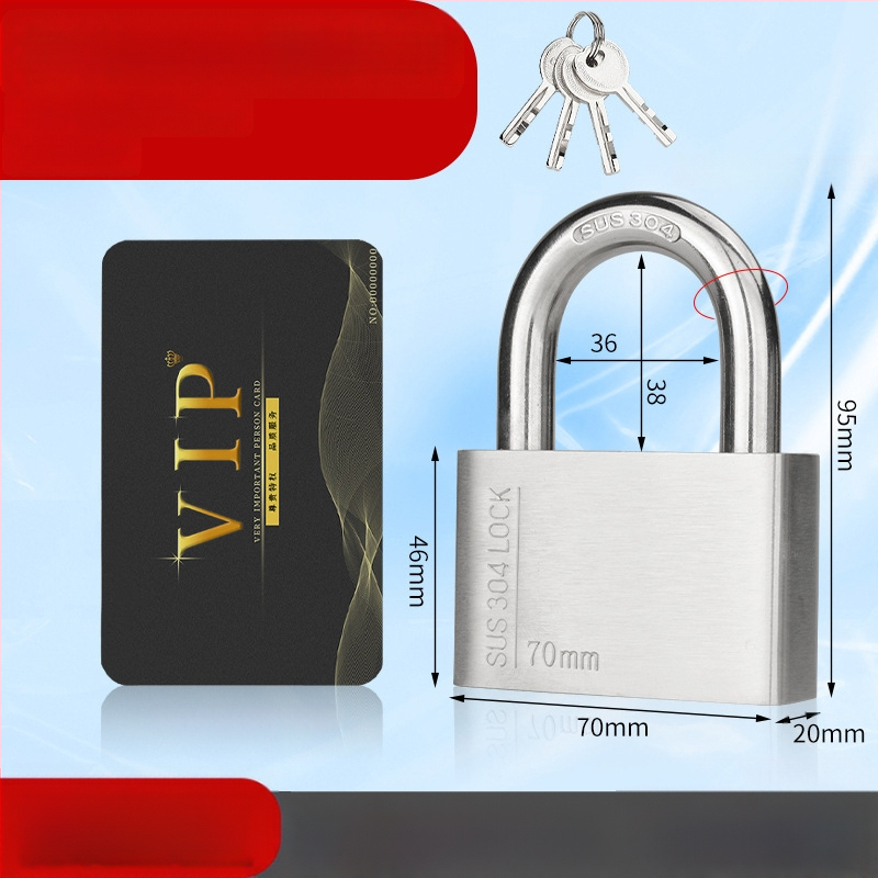 Huari 304 nerūdijanio plieno užraktas | Straight-Open Užraktas | Apsauga nuo vagių; Vandeniui atsparus; Korozijai atsparus; Visoms oro sąlygoms