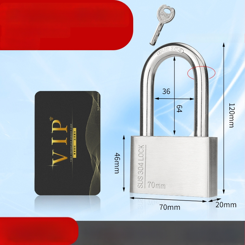 Huari 304 nerūdijanio plieno užraktas | Straight-Open Užraktas | Apsauga nuo vagių; Vandeniui atsparus; Korozijai atsparus; Visoms oro sąlygoms