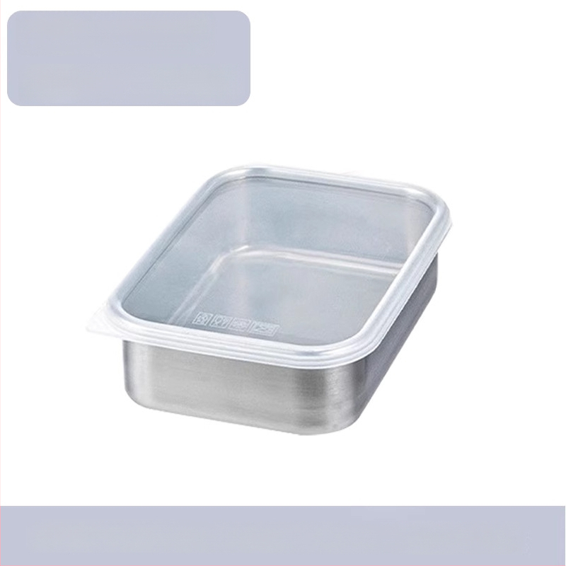 316 nerūdijančio plieno šviežumo dėžutė su dangteliu, maisto kokybei
