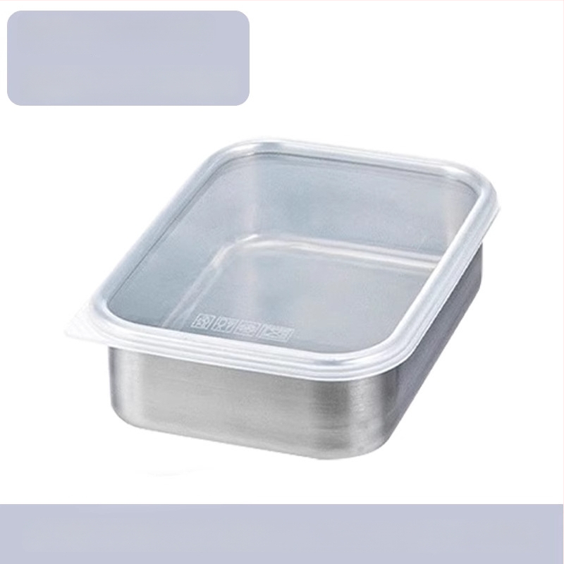 316 nerūdijančio plieno šviežumo dėžutė su dangteliu, maisto kokybei