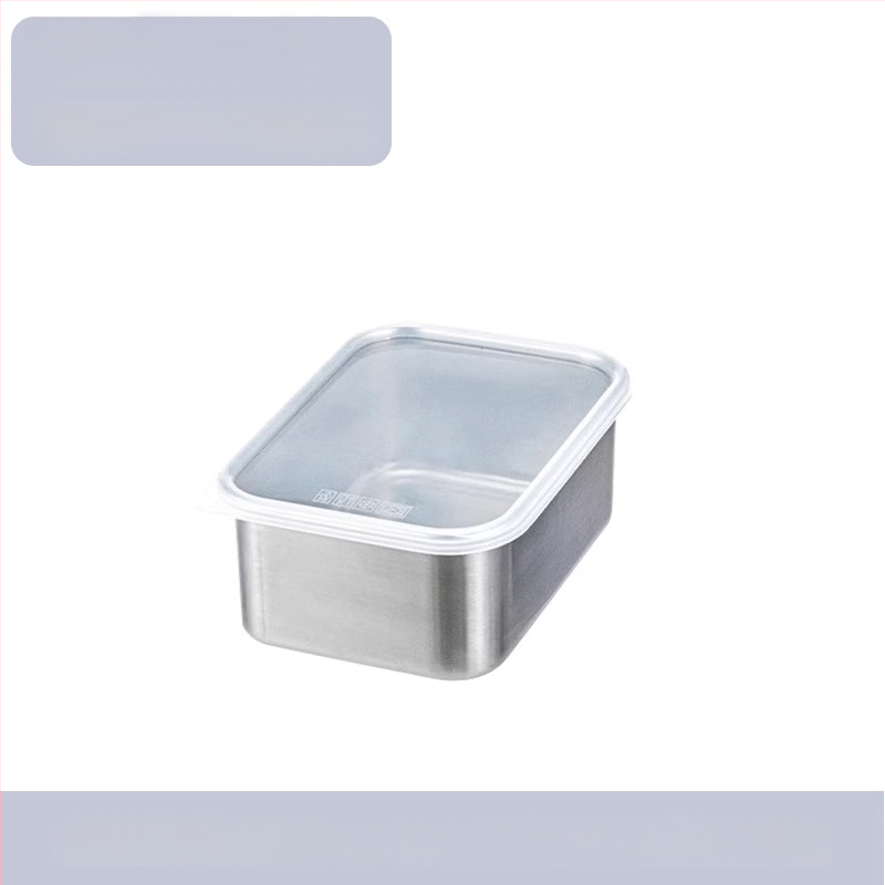 316 nerūdijančio plieno šviežumo dėžutė su dangteliu, maisto kokybei
