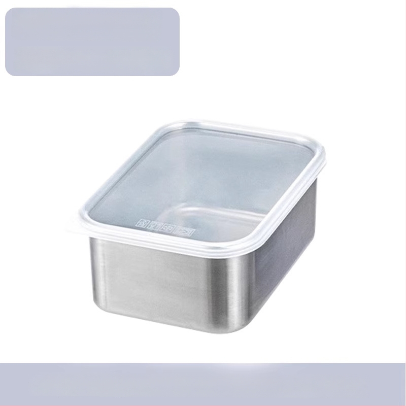 316 nerūdijančio plieno šviežumo dėžutė su dangteliu, maisto kokybei