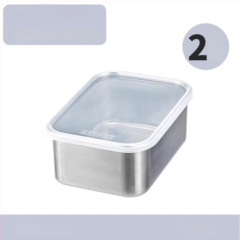 316 nerūdijančio plieno šviežumo dėžutė su dangteliu, maisto kokybei