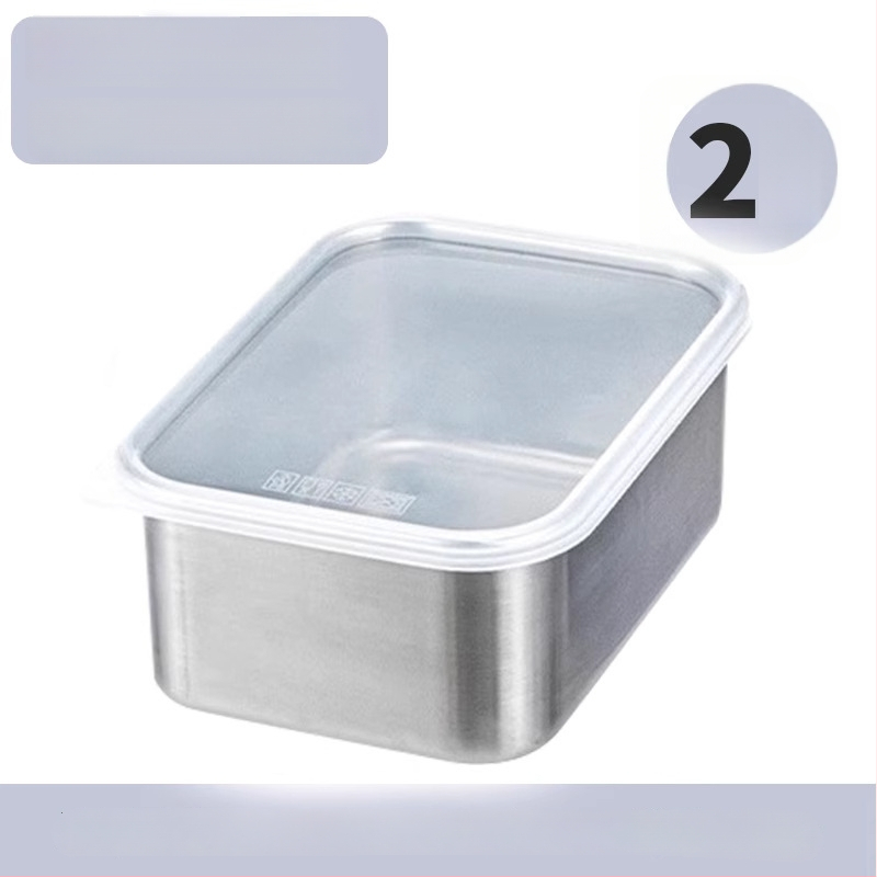 316 nerūdijančio plieno šviežumo dėžutė su dangteliu, maisto kokybei